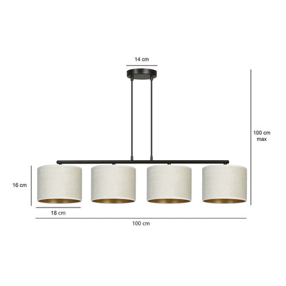 Droppery HILDE 4 BLANCO - Home & Garden > Lighting > Lamps