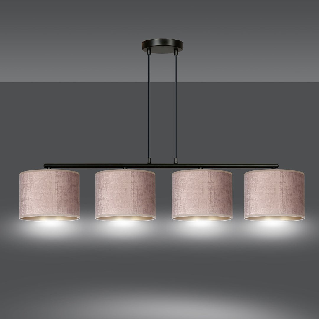 Droppery HILDE hanglamp 4 BL/ ROZE - Home & Garden > Lighting > Lighting Fixtures > Chandeliers