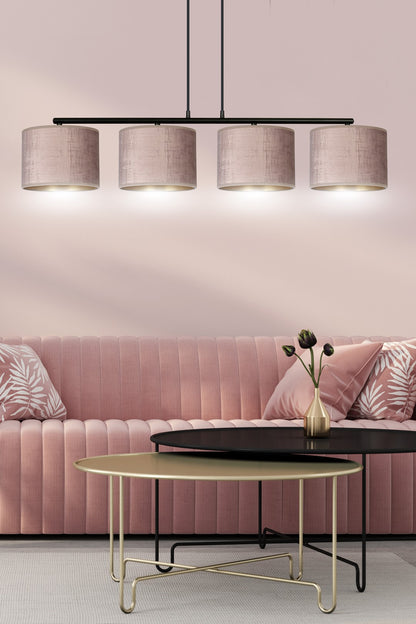 Droppery HILDE hanglamp 4 BL/ ROZE - Home & Garden > Lighting > Lighting Fixtures > Chandeliers