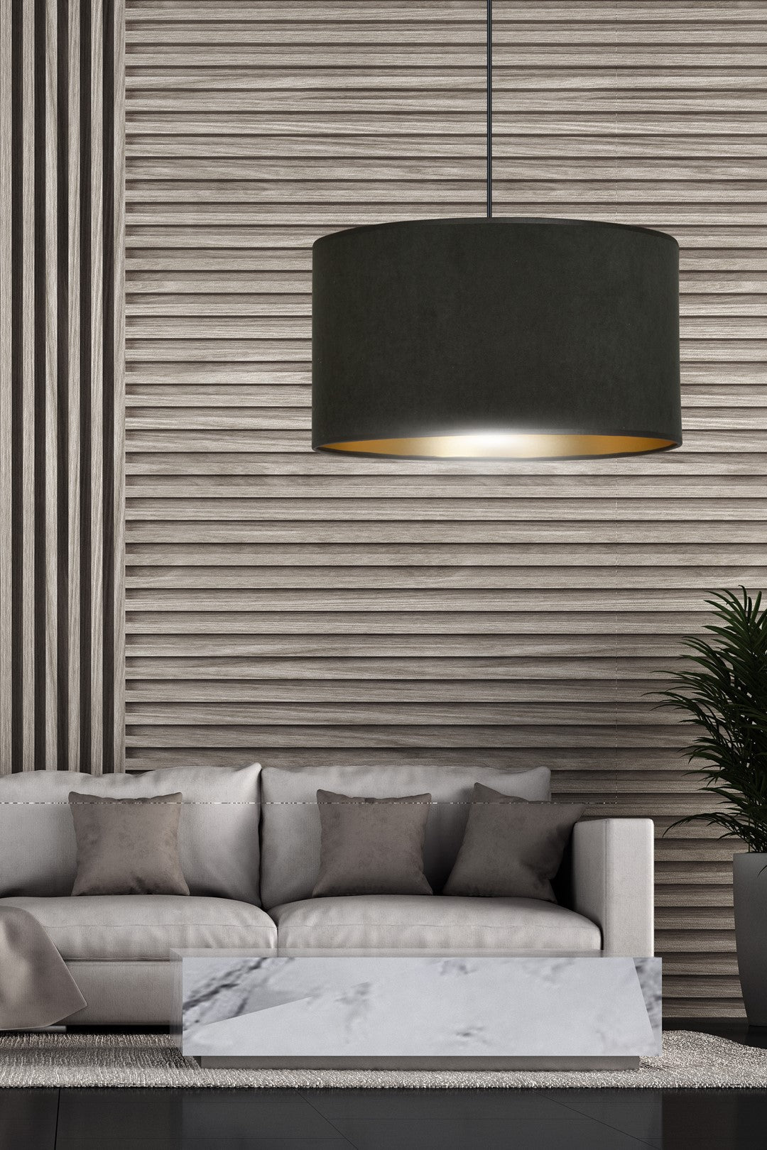 Droppery HILDE 1 BL ZWART - Home & Garden > Lighting Accessories > Lamp Shades