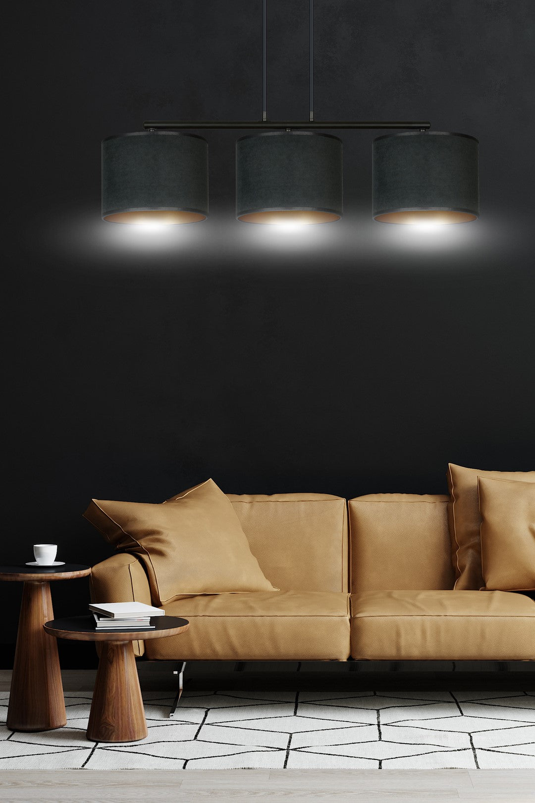 Droppery HILDE 3 BL ZWART - Home & Garden > Lighting > Lamps