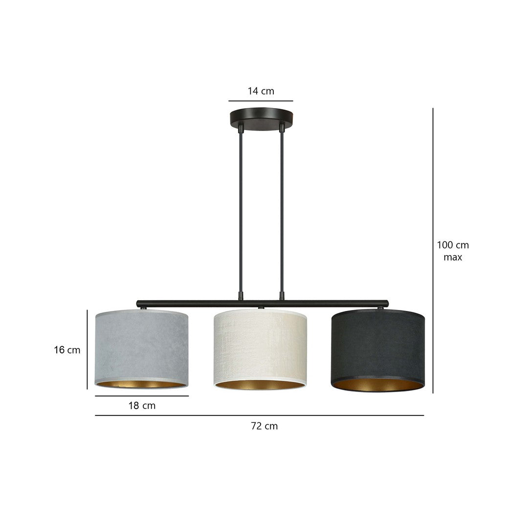 Droppery HILDE 3 BL MIX - Home & Garden > Lighting > Lamps