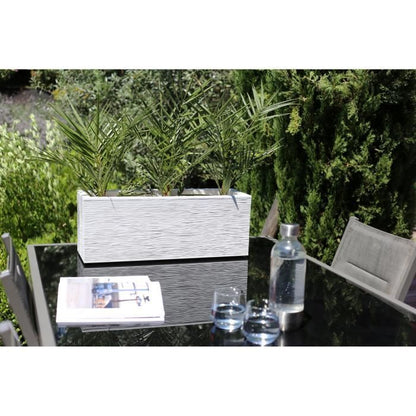 EDA EDA PLASTIQUE Graphit Up Balkonbak - 25 L - 59 x 19,5 x 22,8 cm - Wit -