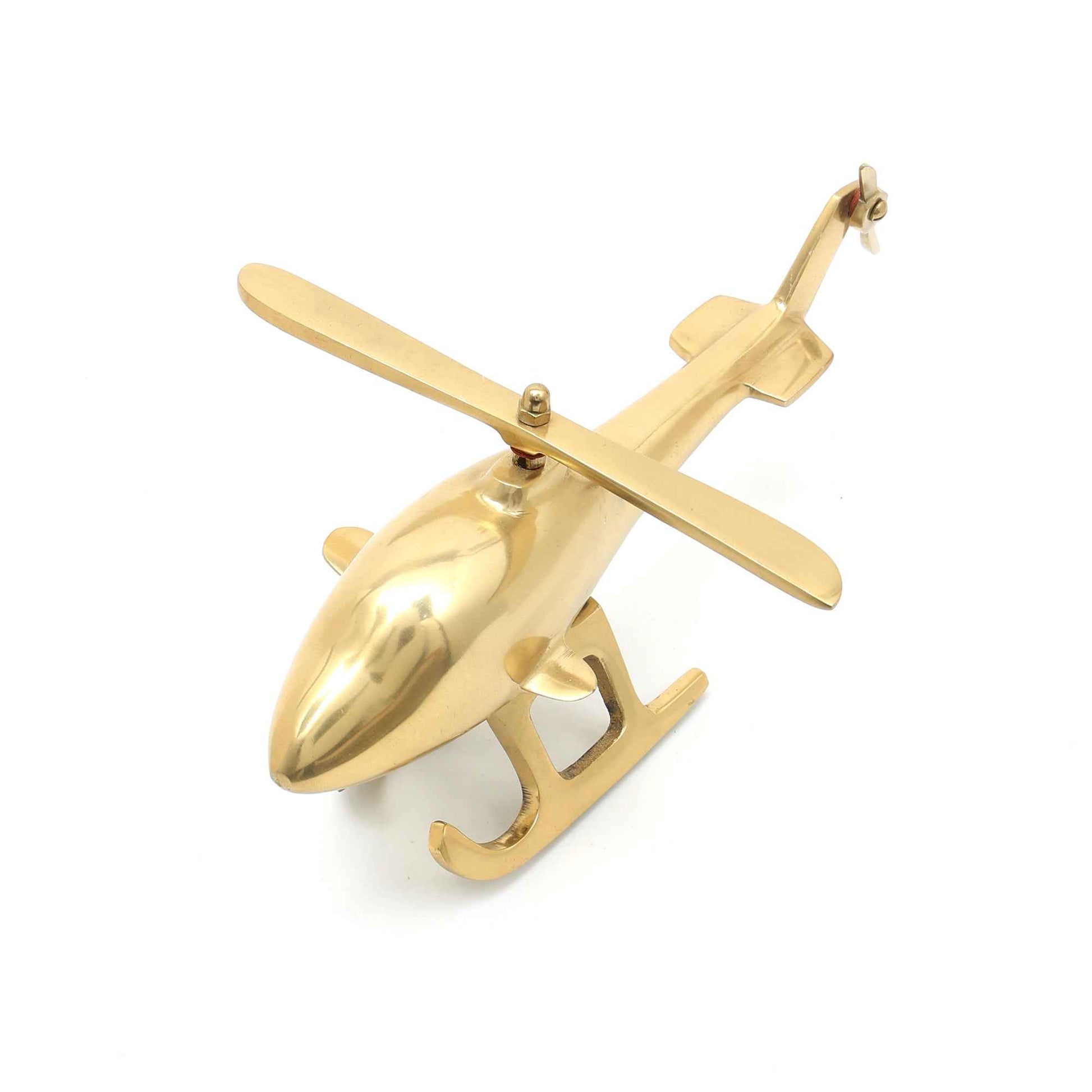 Klassieke Helikopter Bureaudecoratie | Aluminium Afwerking | Goud