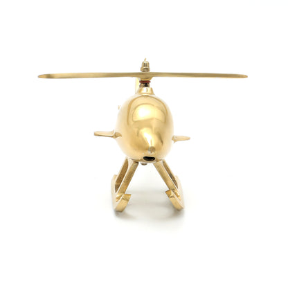 Klassieke Helikopter Bureaudecoratie | Aluminium Afwerking | Goud