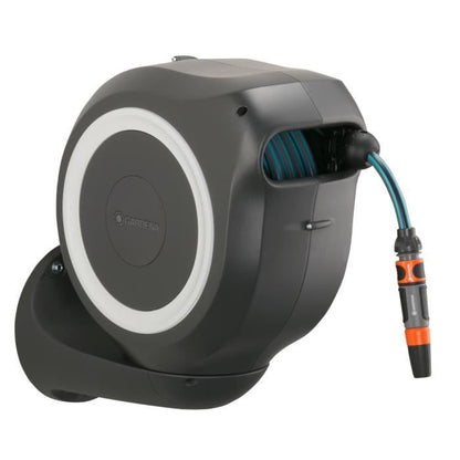 GARDENA Automatic Wall Hose Reel RollUp M 20 m with white edge 