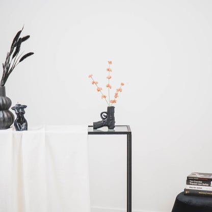 Housevitamin Vaas - Geweer - Keramiek - Zwart - 12x5x12cm - Home & Garden > Decor > Vases