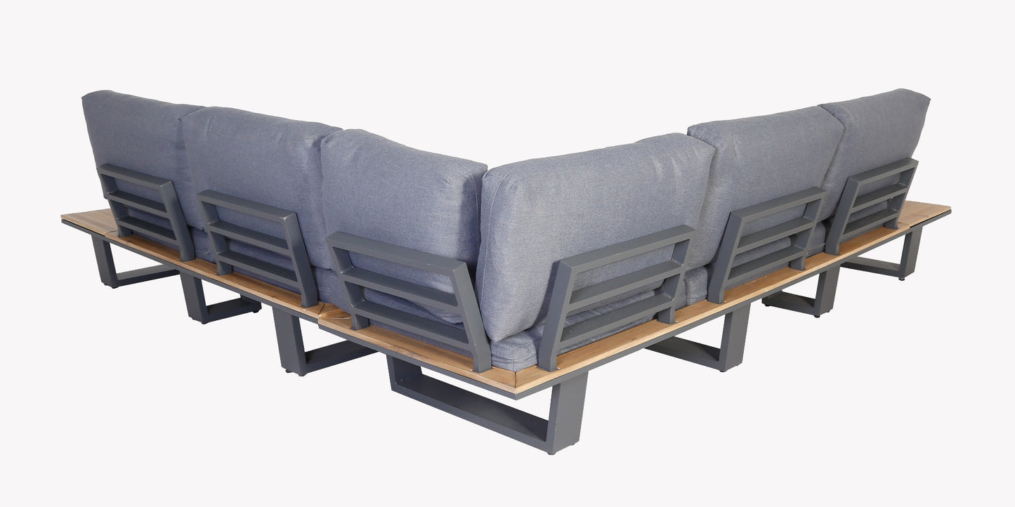 Droppery Lota Lounge Hoekset - 3 stuks - Antraciet -