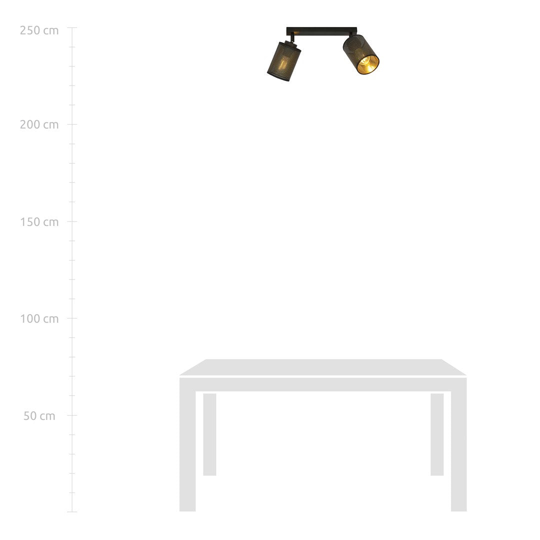 Droppery BRONX 2 ZWART - Home & Garden > Lighting > Lamps