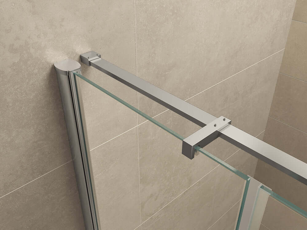 Nis-draaideur Wiesbaden 140x200 cm + Vast paneel 8 mm Nano Coating