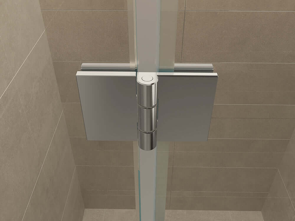 Nis-draaideur Wiesbaden 140x200 cm + Vast paneel 8 mm Nano Coating