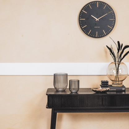 Housevitamin Kaarsenhouder - Metaal - Zwart/Goud - S2 - 13x13x16cm|9x9x11cm - Home & Garden > Decor > Home Fragrances > Candles