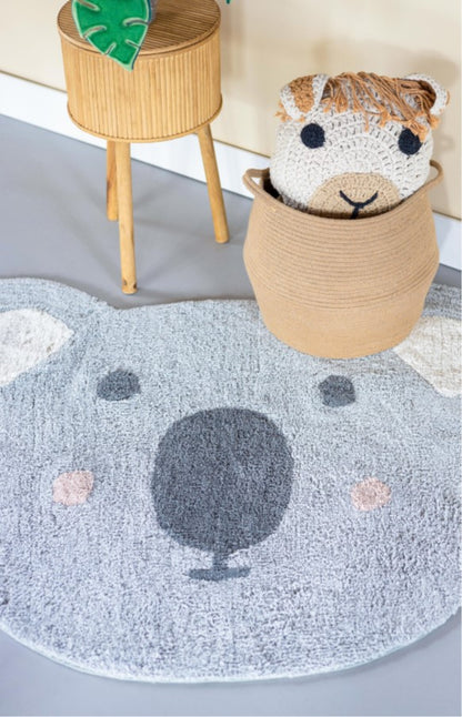Cleo kleed koala grijs rug 125x100 cm, KidsDepot, zacht en speels ontwerp