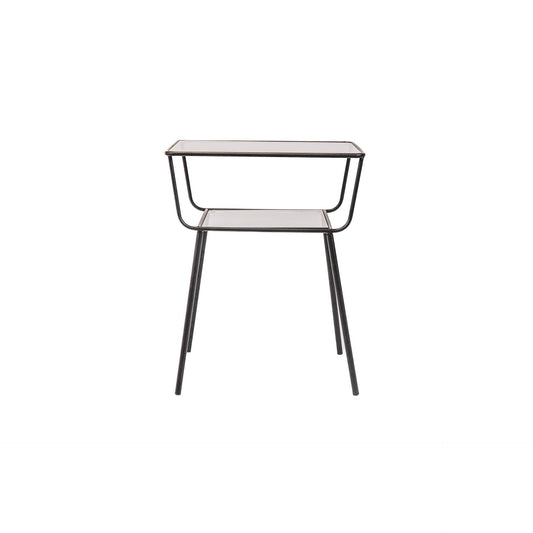 Housevitamin Bijzettafel / Nachtkastje - Zwart - 50x35x60cm - Furniture > Tables