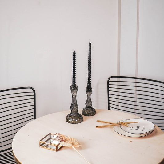 Housevitamin Kaarsenhouder - Glas - Rookachtig - 10x21cm - Home & Garden > Decor > Home Fragrances > Candles