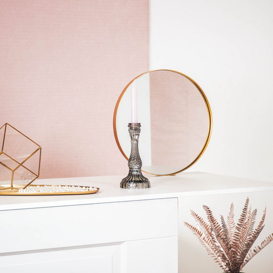 Housevitamin Kaarsenhouder - Glas - Rookachtig - 10x21cm - Home & Garden > Decor > Home Fragrances > Candles