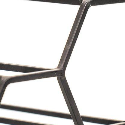 Housevitamin Wijnrek - Metaal - Zwart - 6 flessen - 28x19x29cm - Furniture > Cabinets & Storage > Wine Racks