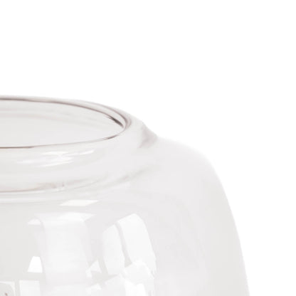 Housevitamin Vaas - Glas - Dipdye - Transparant/Bruin - 18x18x30cm - Home & Garden > Decor > Vases