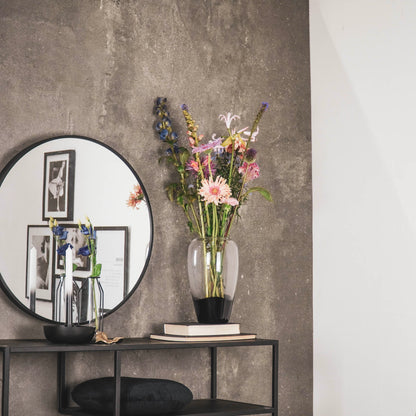 Housevitamin Vaas - Glas - Dipdye - Transparant/Bruin - 18x18x30cm - Home & Garden > Decor > Vases