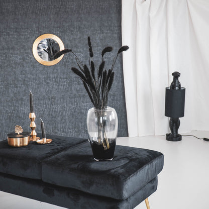 Housevitamin Vaas - Glas - Dipdye - Transparant/Bruin - 18x18x30cm - Home & Garden > Decor > Vases