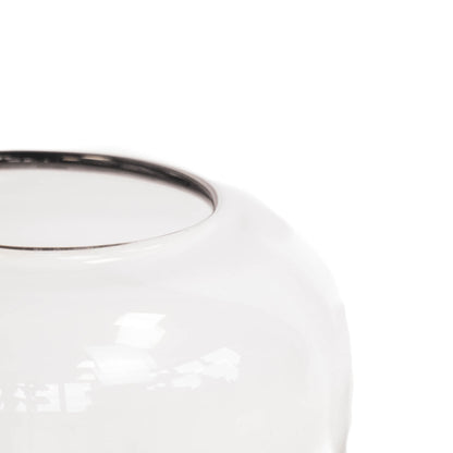 Housevitamin Vaas - Glas - Dipdye - Transparant/Bruin - 15x22cm - Home & Garden > Decor > Vases