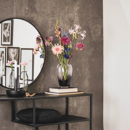 Housevitamin Vaas - Glas - Dipdye - Transparant/Bruin - 15x22cm - Home & Garden > Decor > Vases