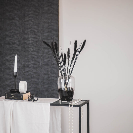 Housevitamin Vaas - Glas - Dipdye - Transparant/Bruin - 15x22cm - Home & Garden > Decor > Vases