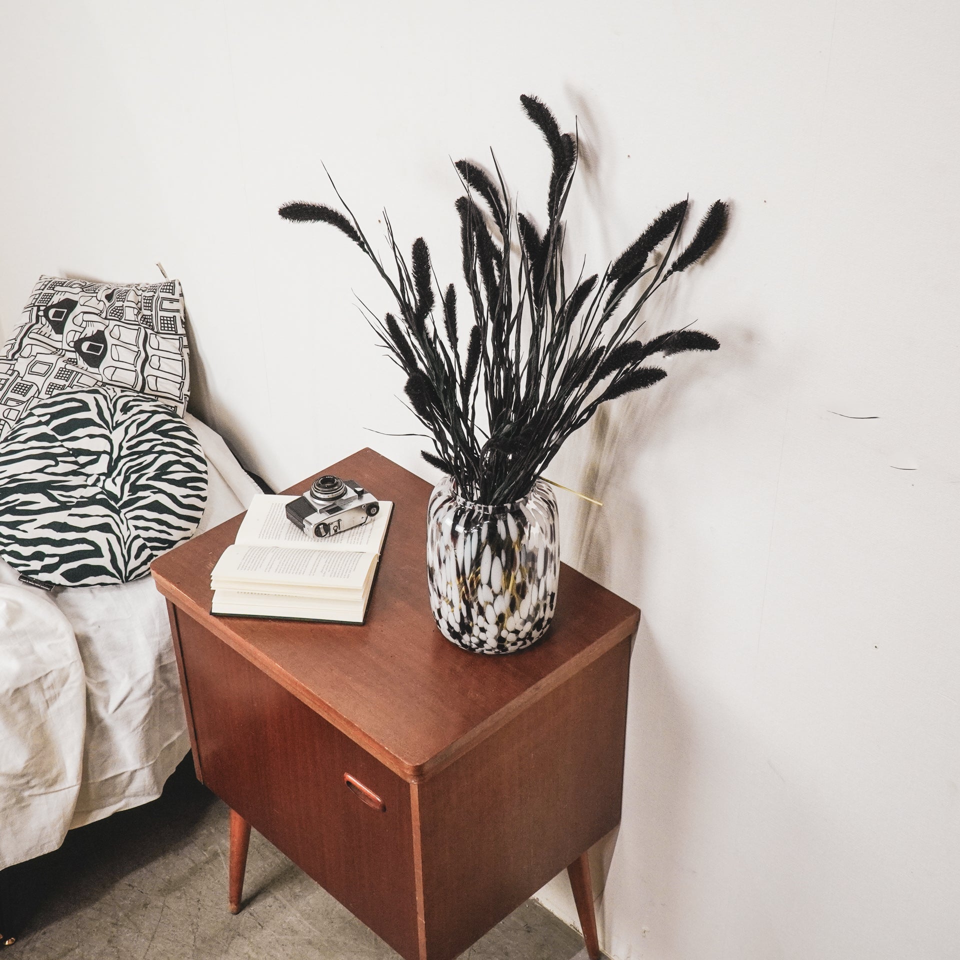 Vaas - Stippen - Glas - Helder/Bruin - 18x25cm Housevitamin