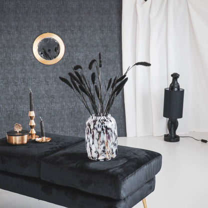 Vaas - Stippen - Glas - Helder/Bruin - 18x25cm Housevitamin