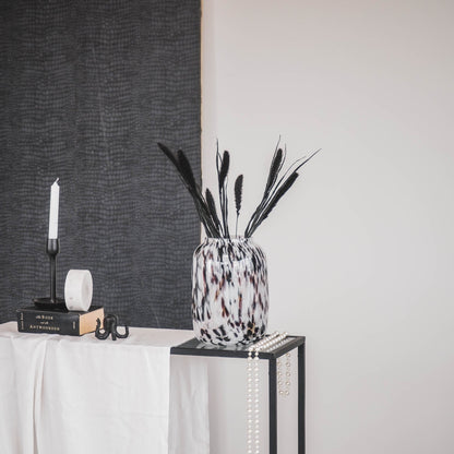 Vaas - Stippen - Glas - Helder/Bruin - 18x25cm Housevitamin