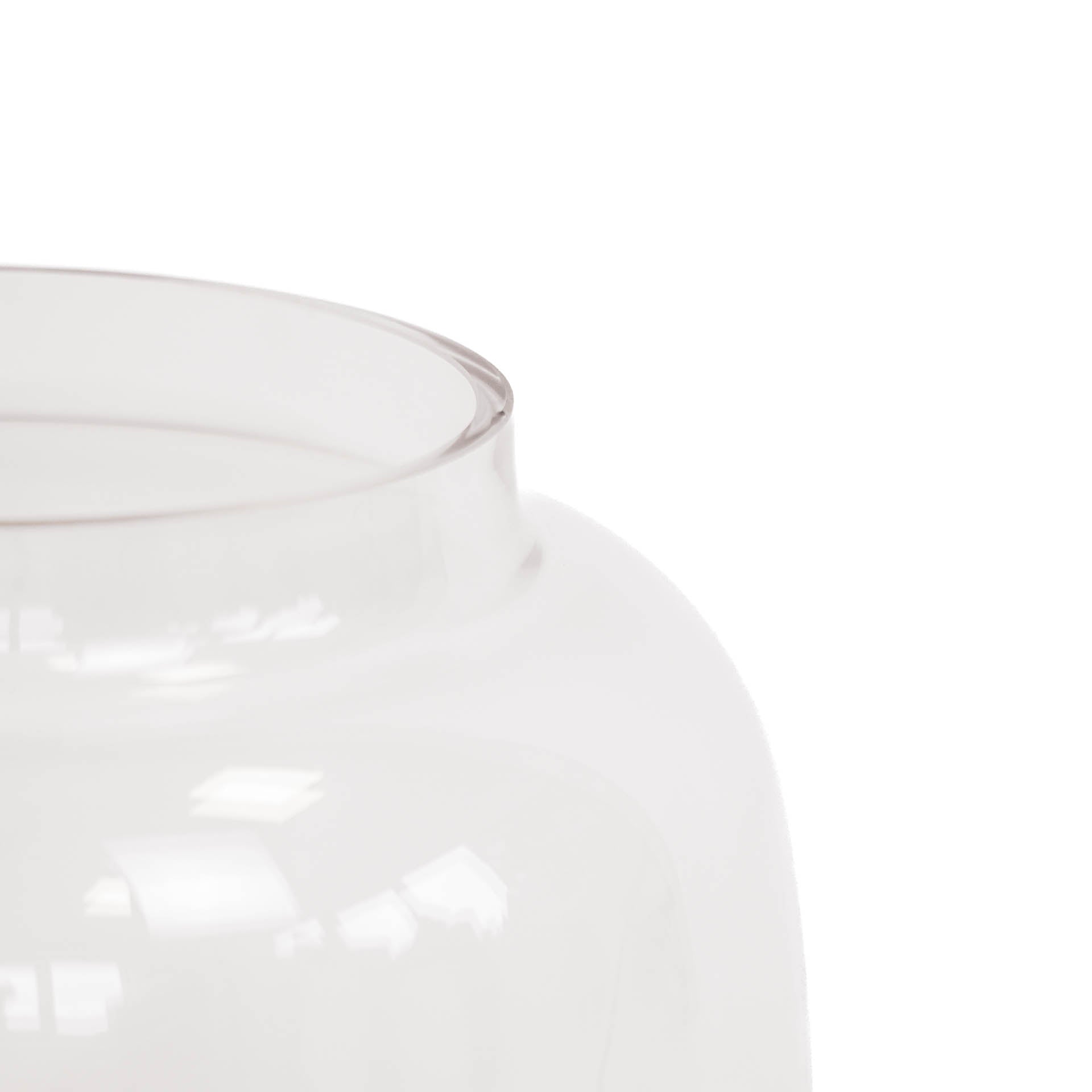 Housevitamin Vaas - Glas - Dipdye - Transparant/Bruin - 18x25cm - Home & Garden > Decor > Vases