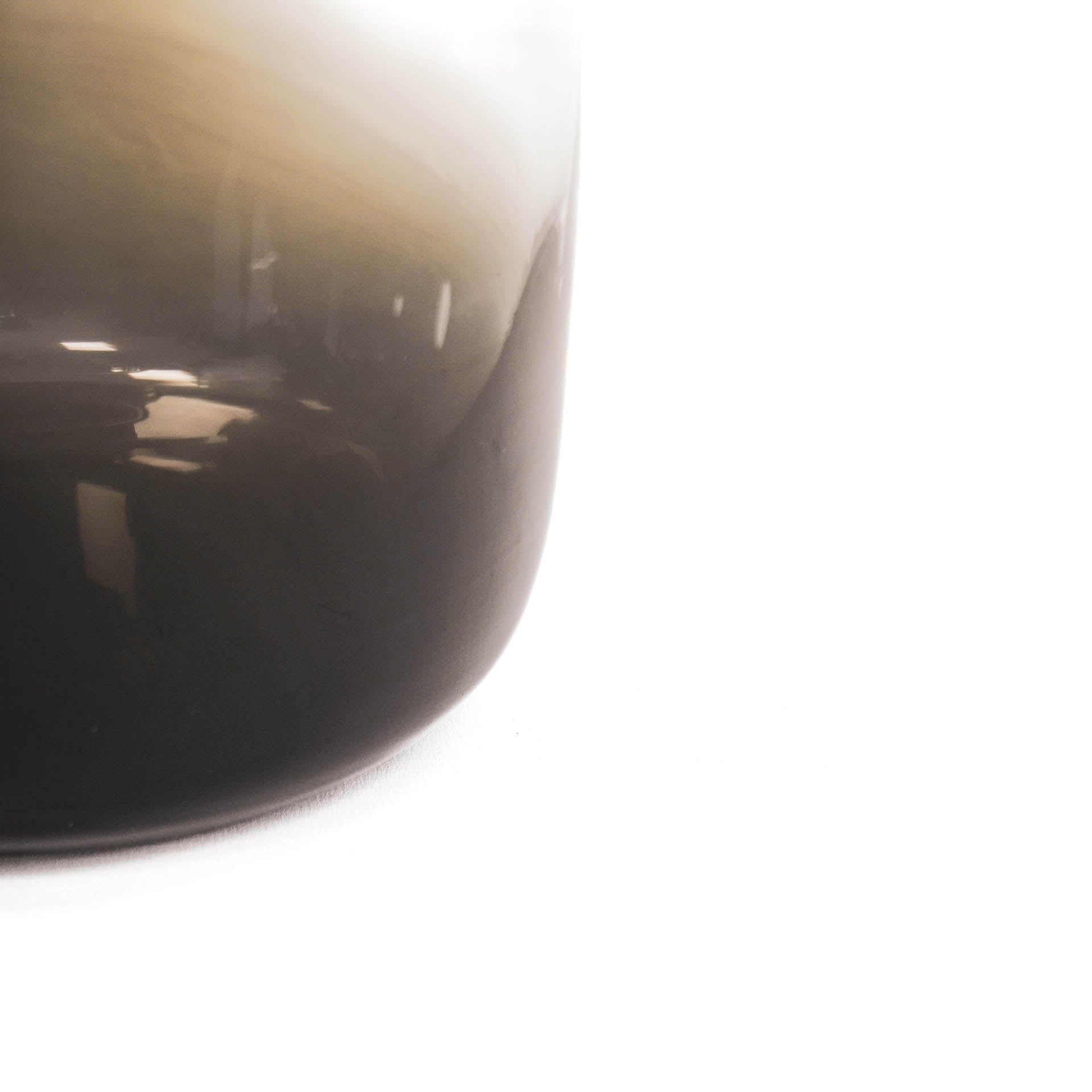 Housevitamin Vaas - Glas - Dipdye - Transparant/Bruin - 18x25cm - Home & Garden > Decor > Vases