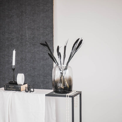 Housevitamin Vaas - Glas - Dipdye - Transparant/Bruin - 18x25cm - Home & Garden > Decor > Vases