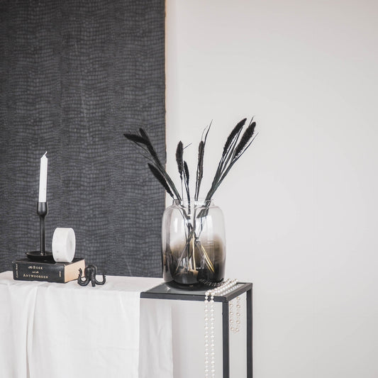 Housevitamin Vaas - Glas - Dipdye - Transparant/Bruin - 18x25cm - Home & Garden > Decor > Vases