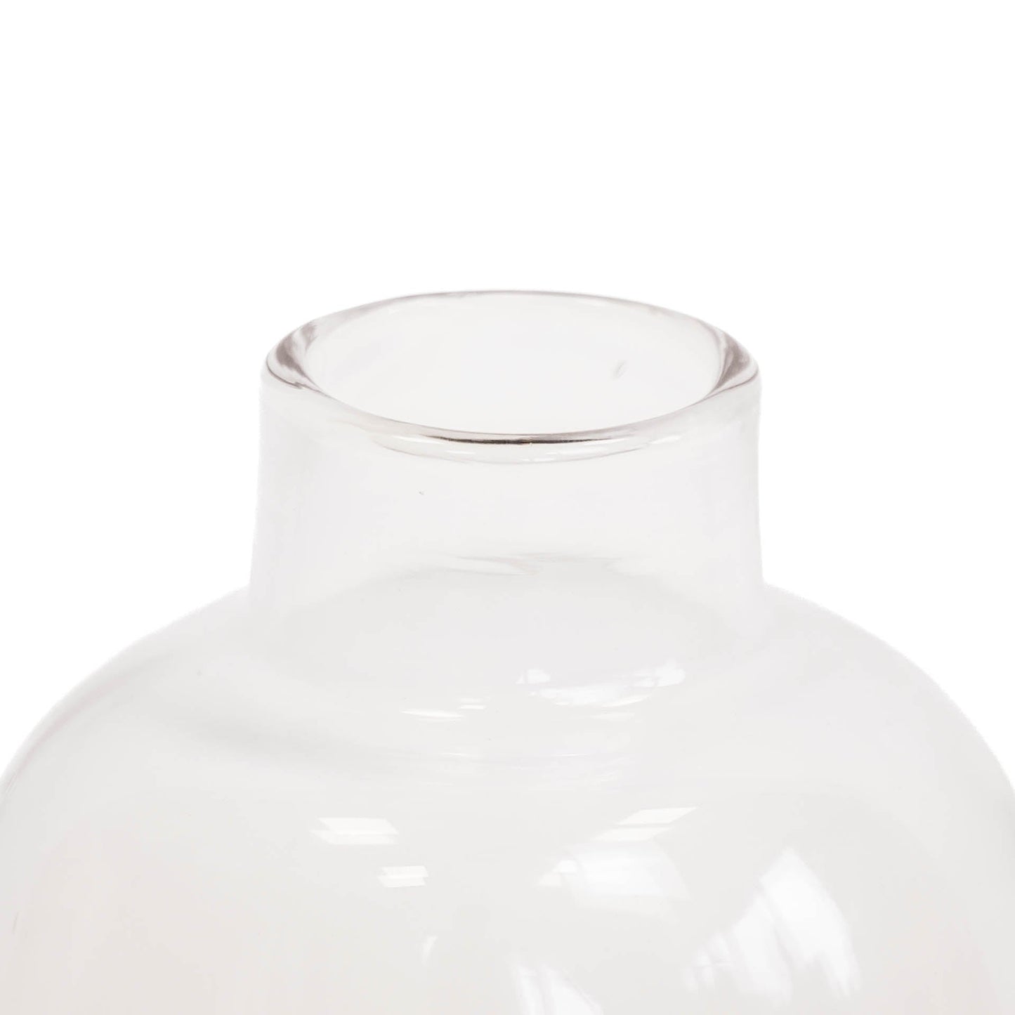 Housevitamin Vaas - Glas - Dipdye - Transparant/Bruin - 12x16cm - Home & Garden > Decor > Vases