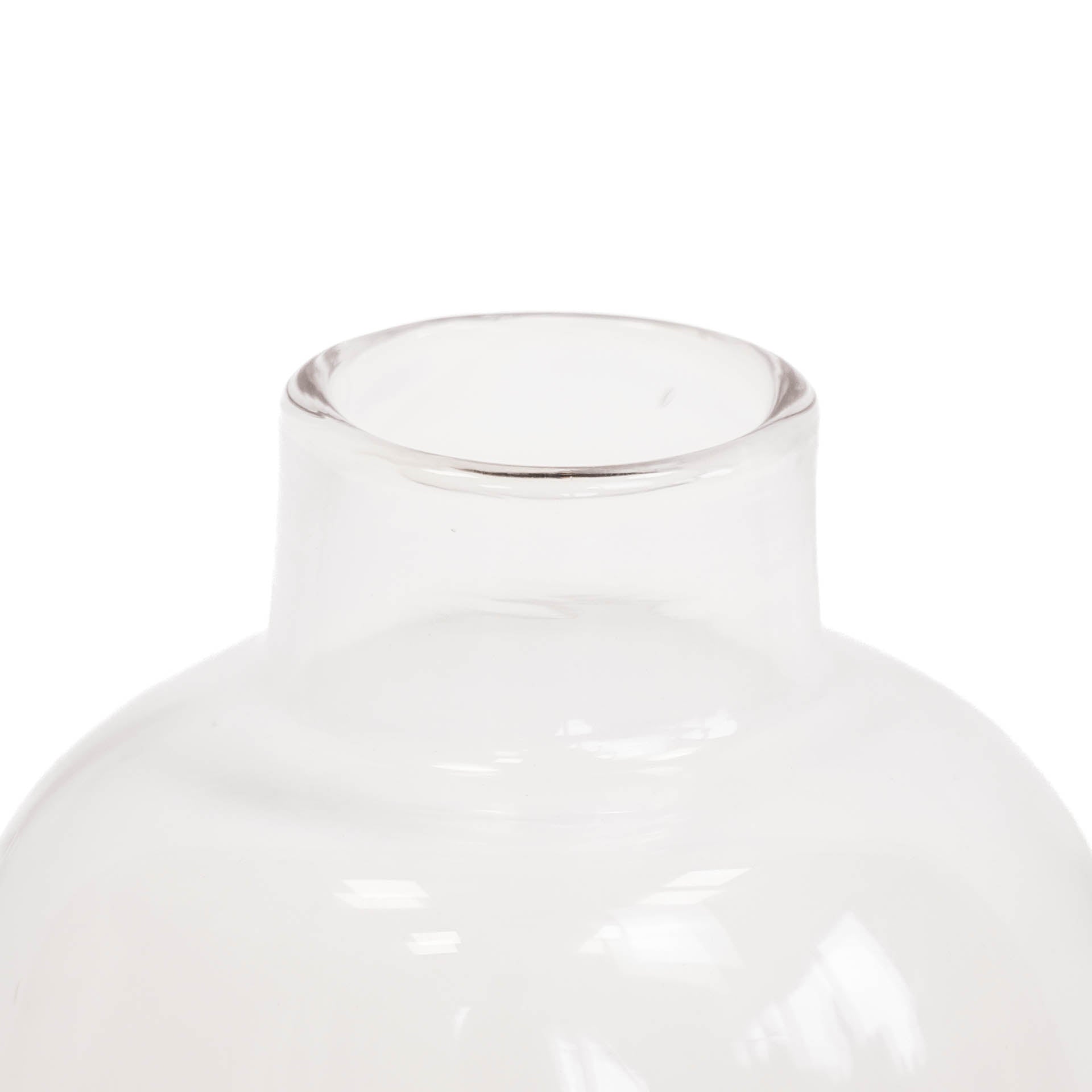 Housevitamin Vaas - Glas - Dipdye - Transparant/Bruin - 12x16cm - Home & Garden > Decor > Vases