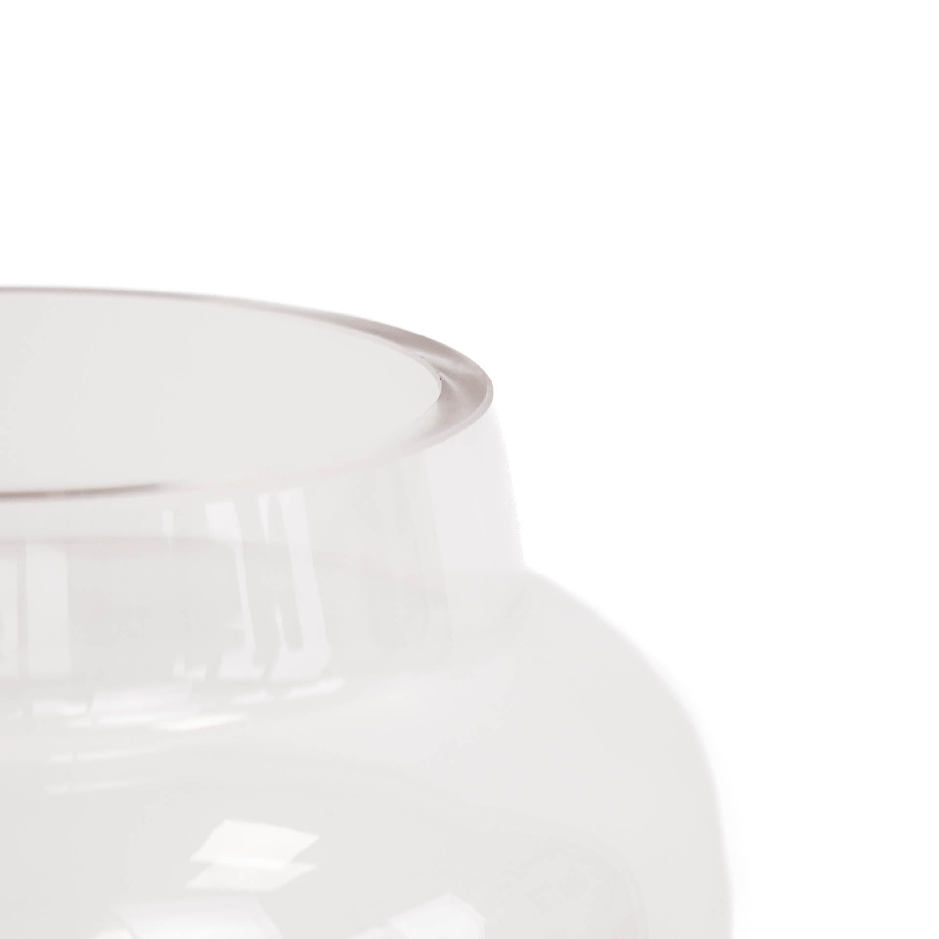 Housevitamin Vaas - Glas - Dipdye - Transparant/Bruin - 17x26cm - Home & Garden > Decor > Vases