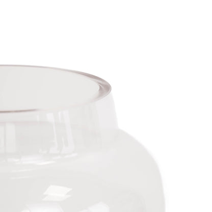 Housevitamin Vaas - Glas - Dipdye - Transparant/Bruin - 17x26cm - Home & Garden > Decor > Vases