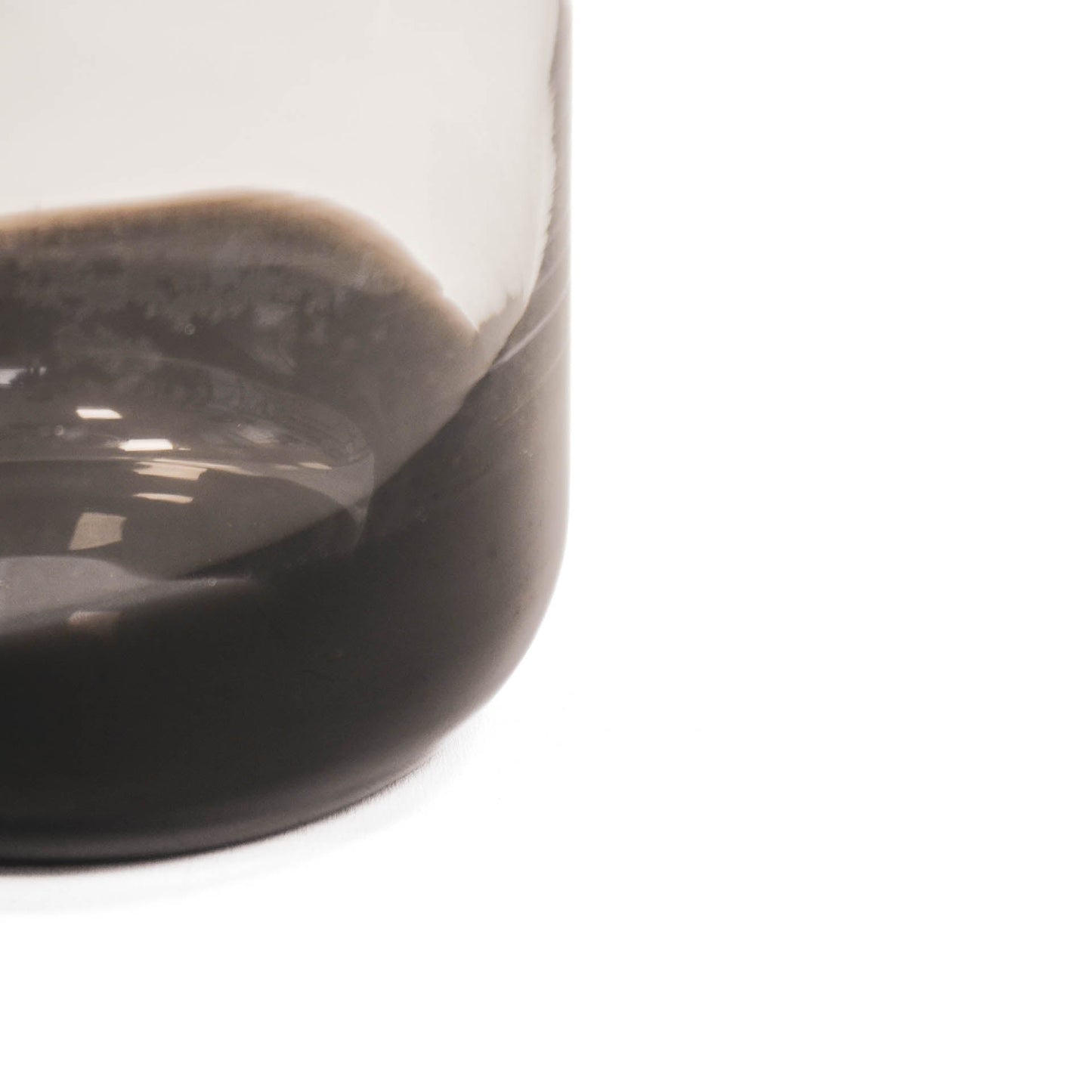 Housevitamin Vaas - Glas - Dipdye - Transparant/Bruin - 17x26cm - Home & Garden > Decor > Vases