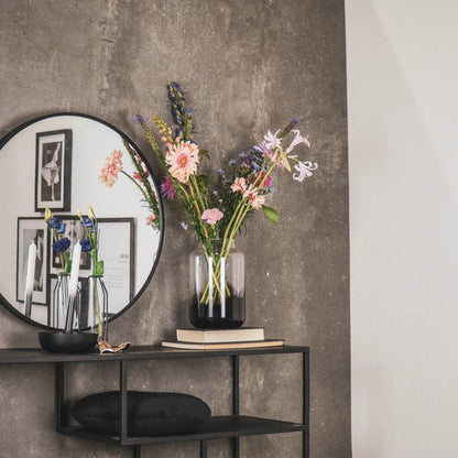 Housevitamin Vaas - Glas - Dipdye - Transparant/Bruin - 17x26cm - Home & Garden > Decor > Vases