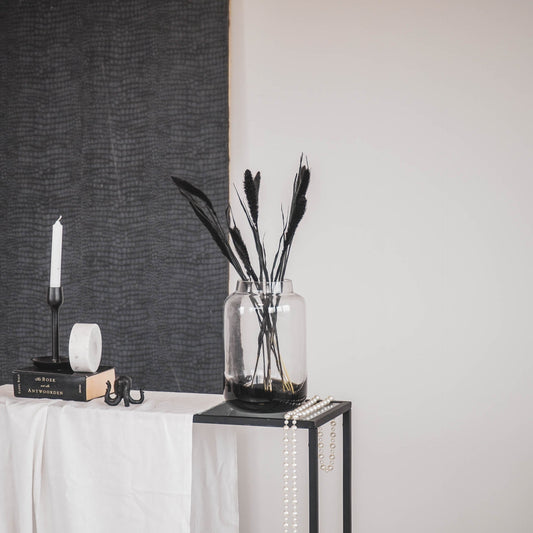 Housevitamin Vaas - Glas - Dipdye - Transparant/Bruin - 17x26cm - Home & Garden > Decor > Vases