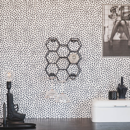 Housevitamin Wijnrek - Metaal - Zwart - 11 flessen - 27x19.5x32.5cm - Furniture > Cabinets & Storage > Wine Racks