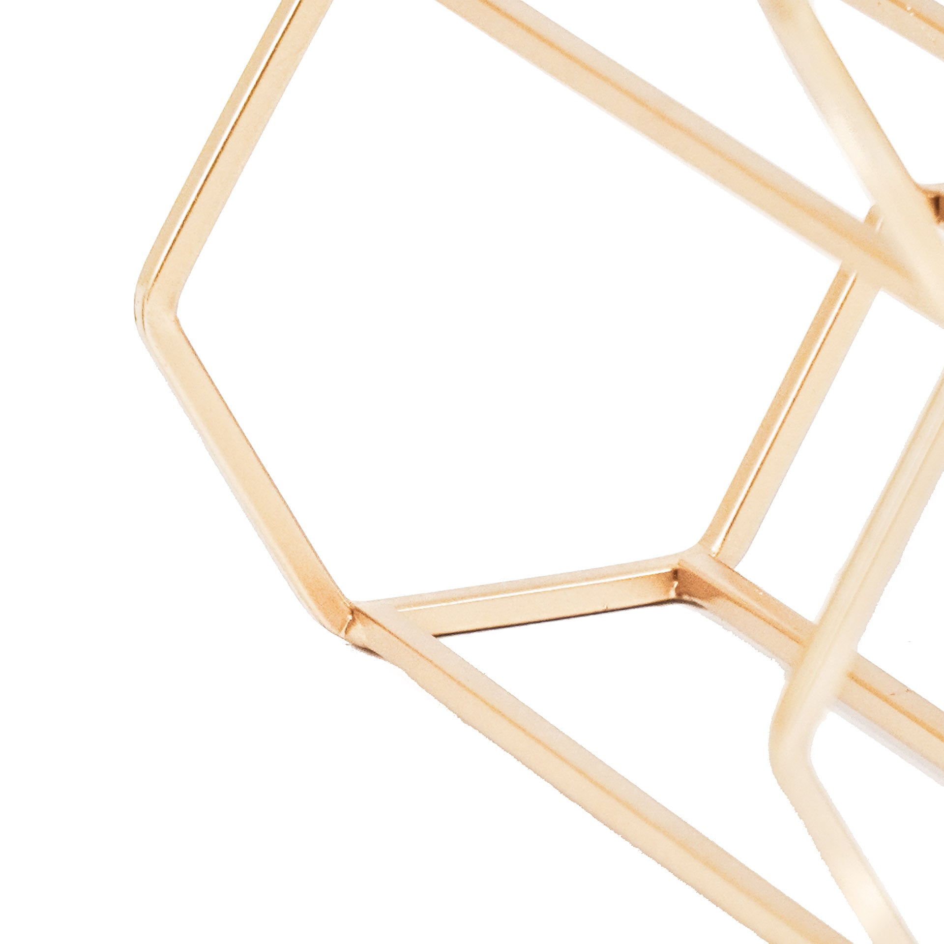 Housevitamin Wijnrek - Metaal - Goud - 11 flessen - 44,5x15,5x29cm - Furniture > Cabinets & Storage > Wine Racks