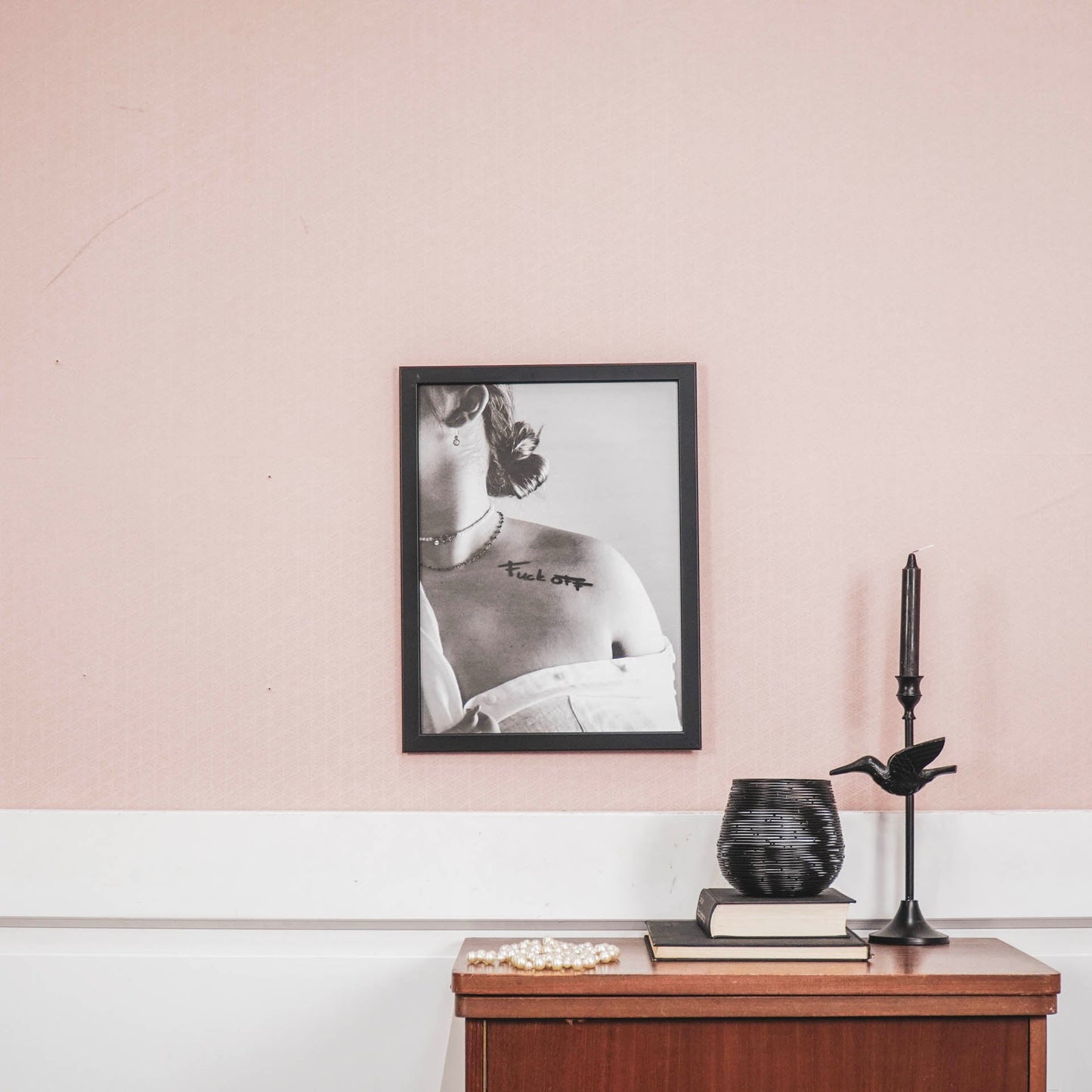 Housevitamin Poster - Fuck Off - Papier - Zwart/Wit - A3 - Home & Garden > Decor