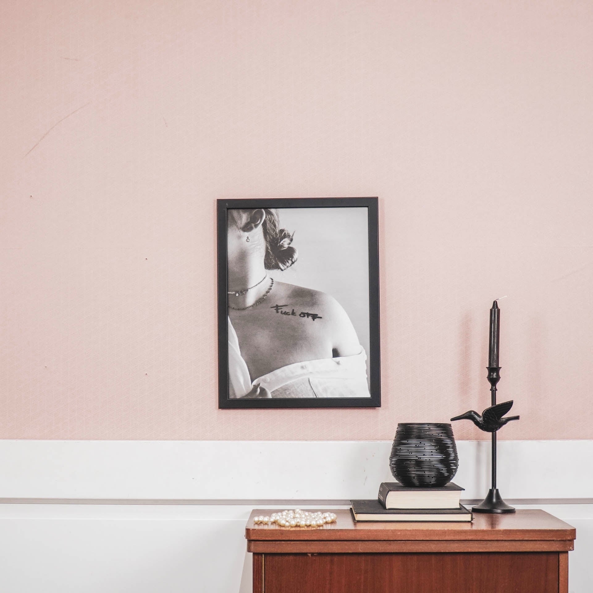 Housevitamin Poster - Fuck Off - Papier - Zwart/Wit - A3 - Home & Garden > Decor