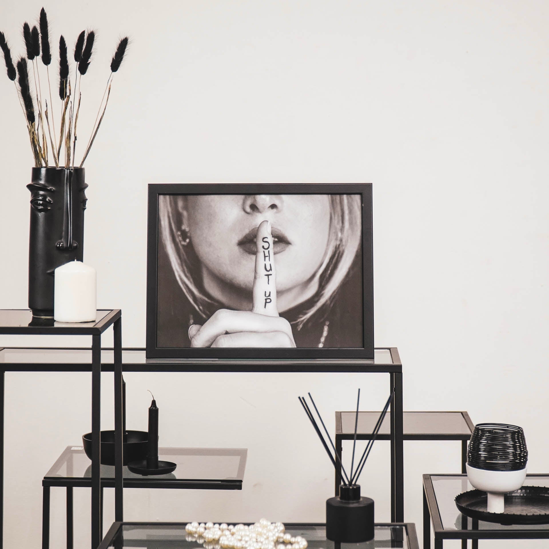 Housevitamin Poster - Papier - Shut UP - Wit - A3 - Home & Garden > Decor > Artwork > Posters, Prints, & Visual Artwork > Posters