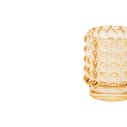 Housevitamin Kaarsenhouder - Theelicht - Glas - Amber - 7x8cm - Home & Garden > Decor > Home Fragrances > Candles