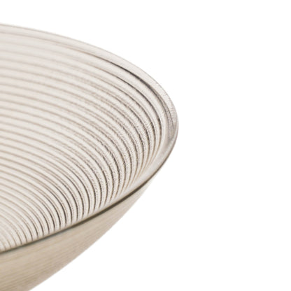 Housevitamin Schaal op voet - Glas - Smokey - 24,5x24,5x8,5cm - Home & Garden > Decor