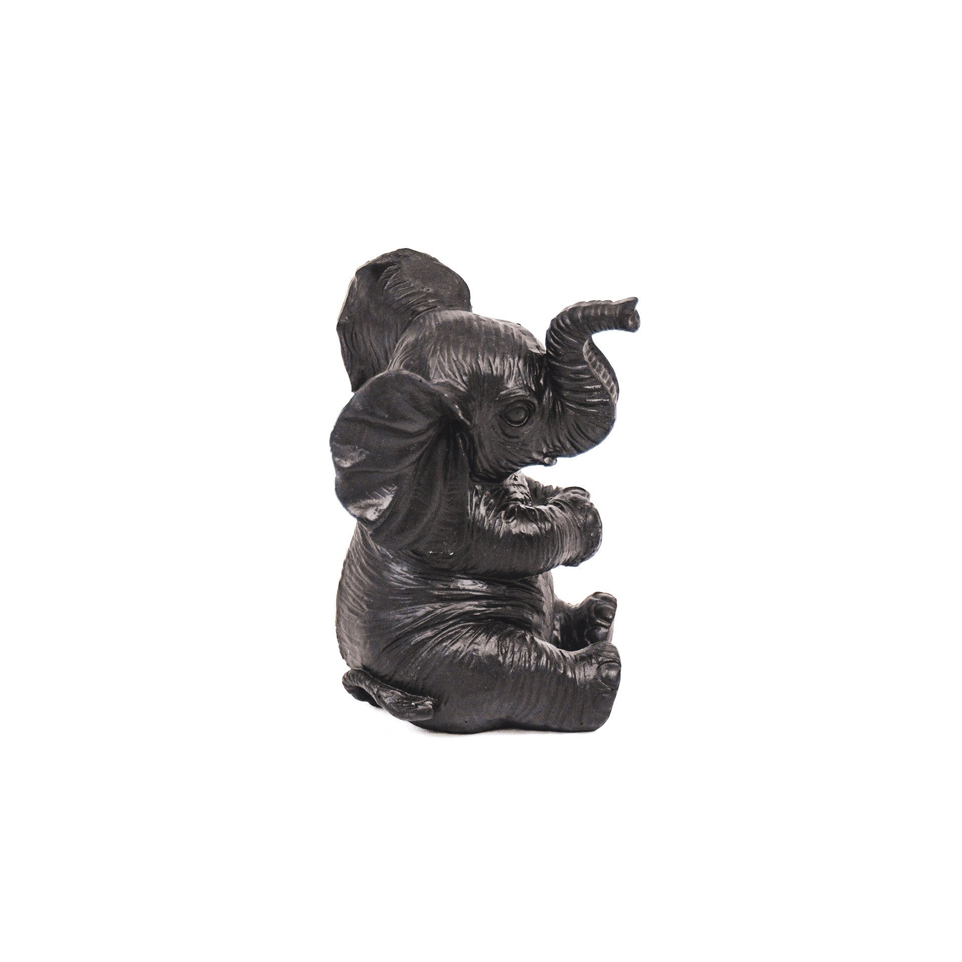 Housevitamin Ornament - Olifant - Polyresin - Zwart - 7x7x11cm - Home & Garden > Decor