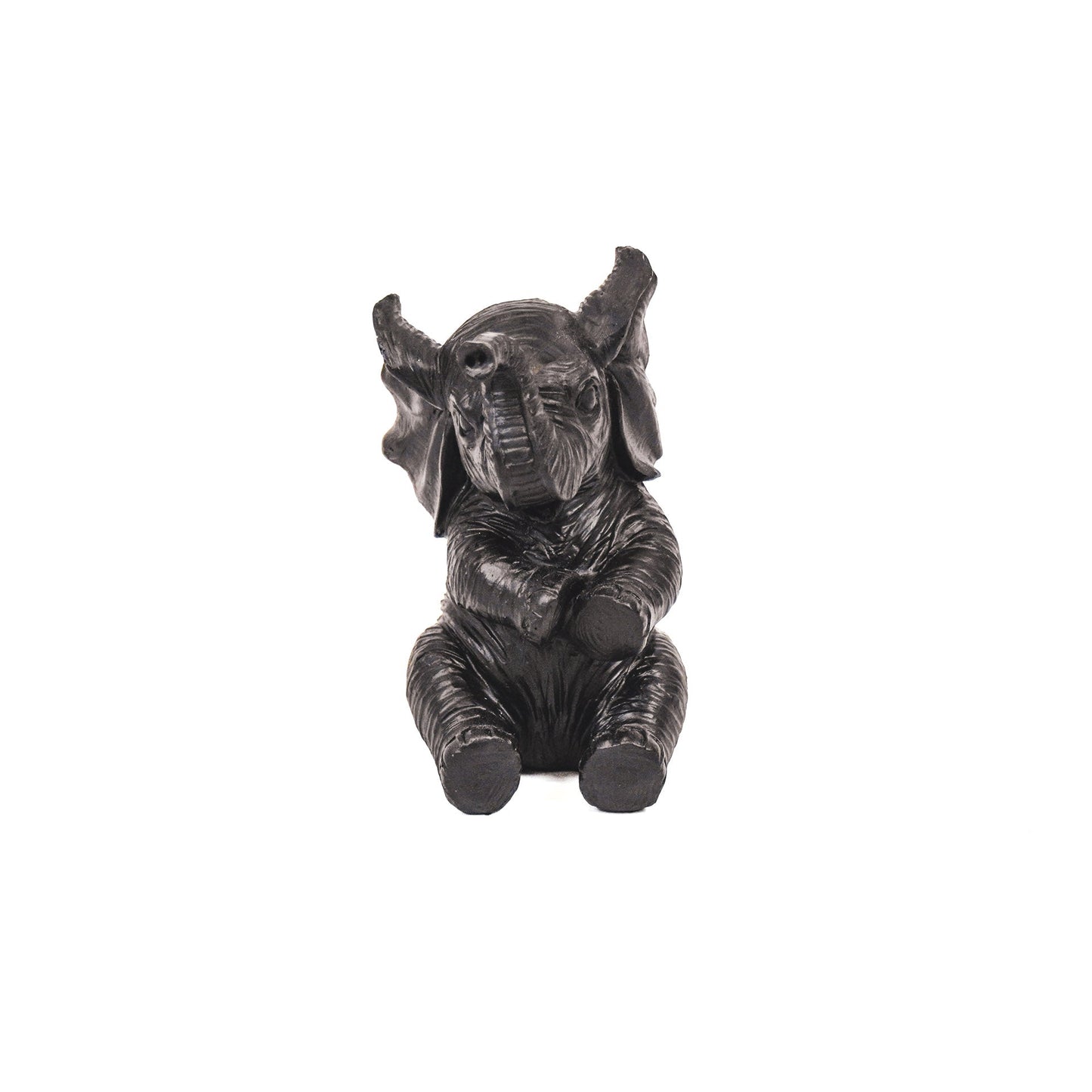 Housevitamin Ornament - Olifant - Polyresin - Zwart - 7x7x11cm - Home & Garden > Decor